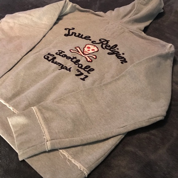 $SOLD$⚪️🟠True Religion Hoodie 🟠⚪️ - Picture 5 of 5